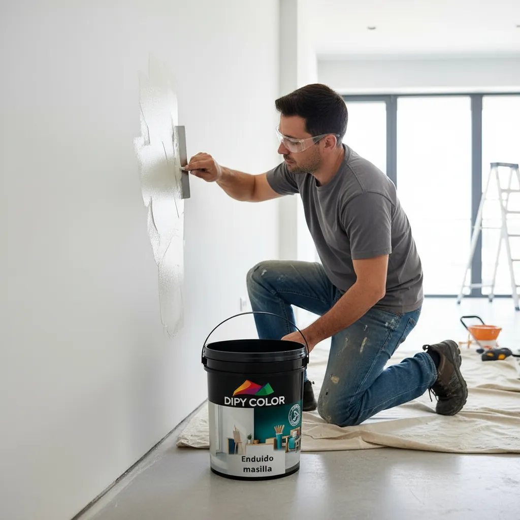 Enduido y Masilla 2 en 1 Dipycolor – Interior y Exterior | 7 kg y 18 kg - Imagen 2