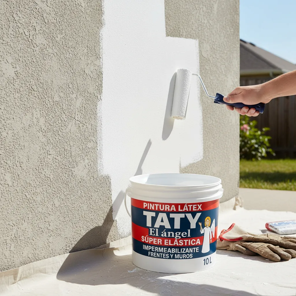 Pintura Látex Impermeabilizante Super Elástica TATY Angel Premium – Int/Ext | 21 Colores | 10 L - Imagen 2