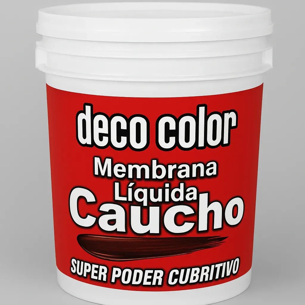Membrana Líquida con Caucho Procesado Decocolor – Impermeabilizante para Techos | 3 Colores | 20 L