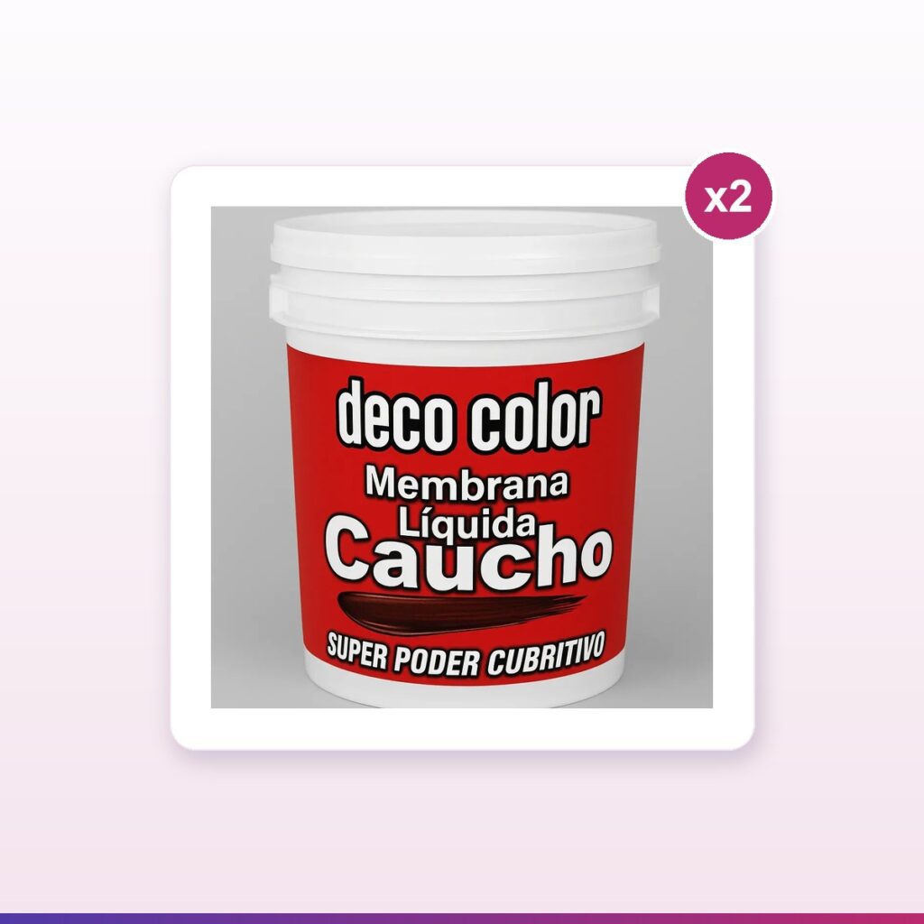 combo membrana caucho 2x20l